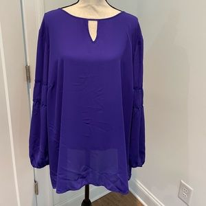 Talbots purple  blouse
